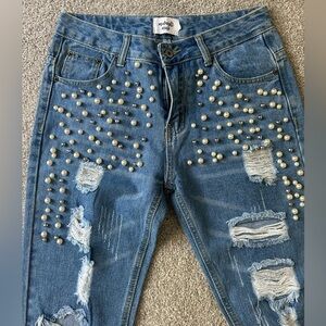 UA|Midnight Muse Jeans with Pearls